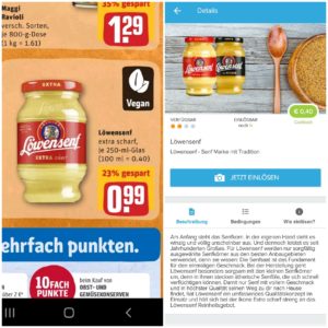 250 ml Löwensenf zum sensationellen Preis von 59 ct dank Rewe & Marktguru