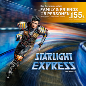 ✨ Starlight Express Tickets - bis zu 5 Pers. ab 155€ (31€ pro Person)
