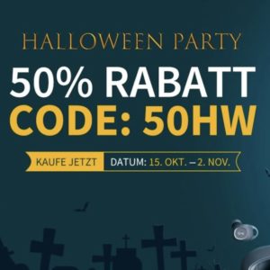 🎃 Aukey: Halloween Party mit 50% Rabatt auf verschiedene Artikel