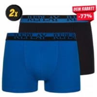 🩲 2er Pack Replay Boxershorts ab 5,55€ zzgl. Versand