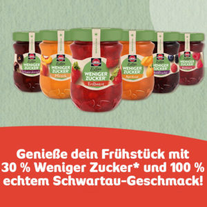 Gratis testen 😍 Schwartau Extra Weniger Zucker Fruchtaufstrich