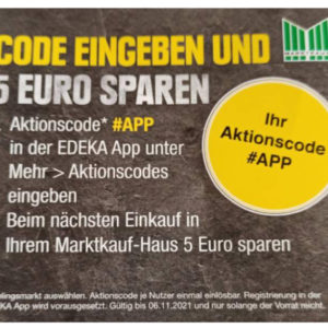 Gratis 5€ App Gutschein bei Edeka - Lokal -