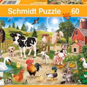 Schmidt Spiele Animal Club, Bauernhoftiere, 60 Teile Kinderpuzzle für 5,69€ (Amazon Prime )
