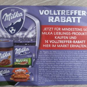 1€ Rabatt auf Milka Produkte ab 5€ Einkaufswert