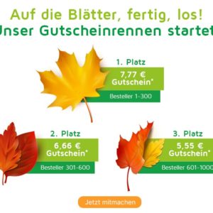 *7,77€/6,66€/5,55€*-Gutscheine beim Voelkner-Gutscheinrennen bis 25.10.21