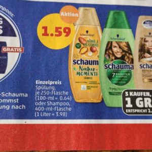 2 Schauma kaufen, 3. gratis bekommen bei Penny