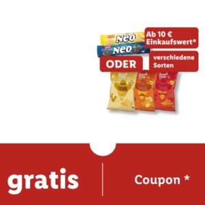 Gratis Kekse oder Tortilla Chips in der Lidl plus App ab 10 € Einkauf
