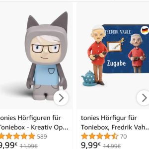 Amazon: 8 Tonies für je 9,99€ (statt 12€) - Kreativ Ärtzin, Vampir, Skater etc.