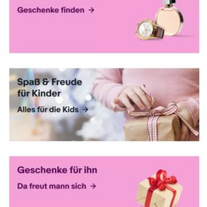 15% auf viele Geschenkideen sparen bis zum 27.10.21 bei ebay