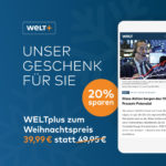 🌐 WELTplus – Halbjahresabo für 6,66€ monatlich (statt 10€)