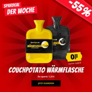 Sportspar "CouchPotato" Wärmflasche für 99 Cent zzgl. Versand
