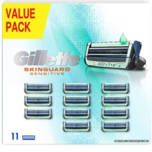 11x Gillette SkinGuard Sensitive Rasierklingen für 26,26€ (statt 40€)