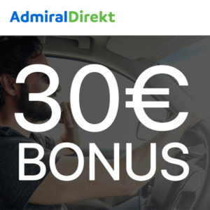 AdmiralDirekt Kfz-Versicherung abschließen und 30€ Bonus bekommen