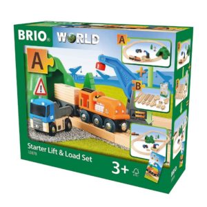 BRIO World 33878 - Starterset Güterzug mit Kran für 20,69€ (statt 31€)