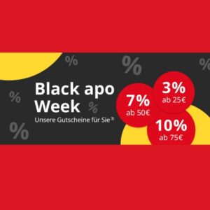 apo discounter: bis zu 10% in der Black Week