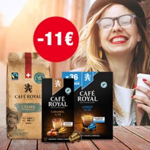 ☕️ Café Royal: 11€ Rabatt auf Kaffeebohnen, -kapsel und- pads (49€ MBW) - nur heute