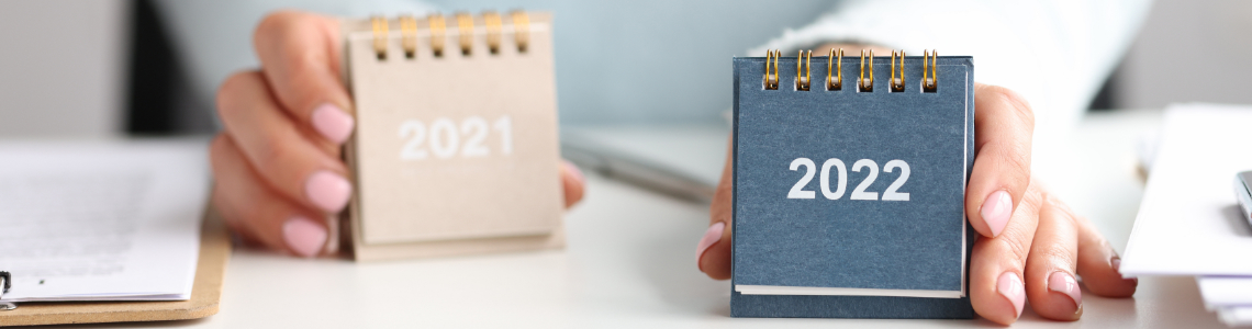 Tischkalender 2021 und 2022 Damenhände