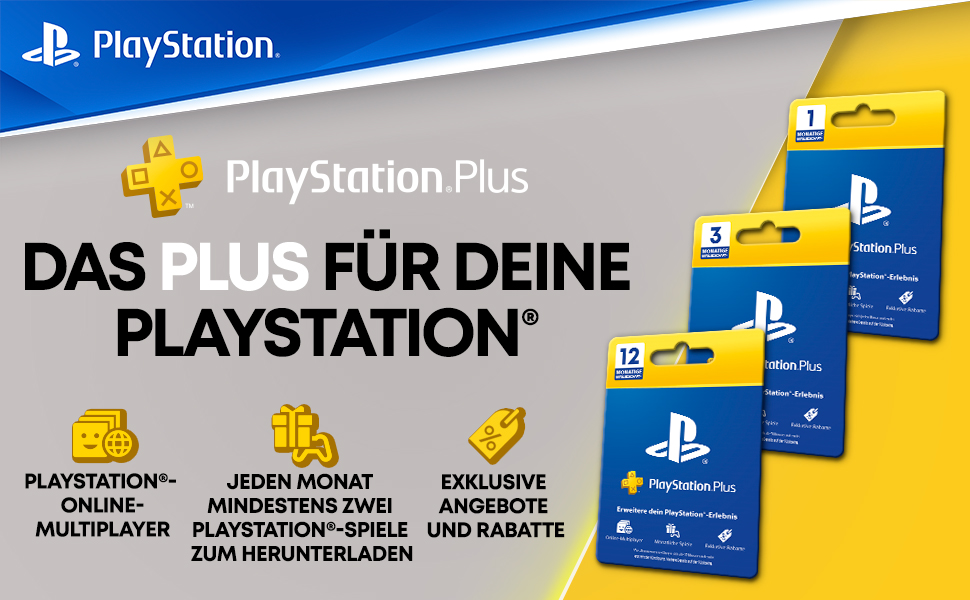 🕹 PlayStation Plus 12 Monate Mitgliedschaft zum Bestpreis