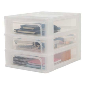 Iris Ohyama,  Schubladenbox mit 4 L, Format A4 (Amazon Prime)
