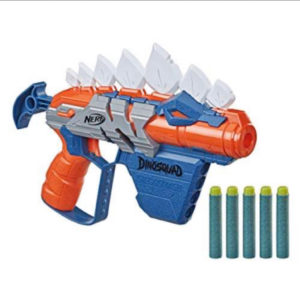 Nerf DinoSquad Stego-Smash Dart-Blaster, 4-Dart Aufbewahrung, Spannhebel, 5 Nerf Darts für 9,49€ (Amazon Prime)