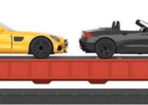 Märklin my world Spur H0- Autotransportwagen mit 2 robusten PKW-Modellen beladen für 9,99€ (Müller Abholung)