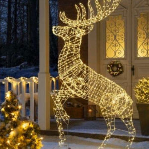 LED-Dekofigur Rentier 1200 LEDs warmweiß 220 cm für 135,99€ (statt 230€)