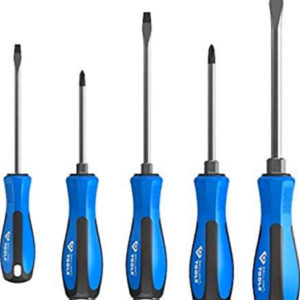 BRILLIANT TOOLS Schraubendreher-Satz mit Schlagkappe, 5-tlg, Schlitz (Amazon Prime)
