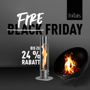höfats Fire Friday: Bis zu 24% auf Tischfeuer, Feuerschalen & Grills