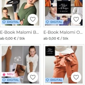 GRATIS *fünf* kostenlose Schnittmuster in "Cyber Week" von Malomi bei Stoffe Hemmers