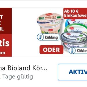 Gratis Frischkäse bei Lidl ab 10 € Einkauf