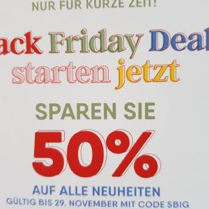 *50% Rabatt* bei &#034;Black Friday Aktion&#034; auf Neues bis 29.11.21 bei Landsend