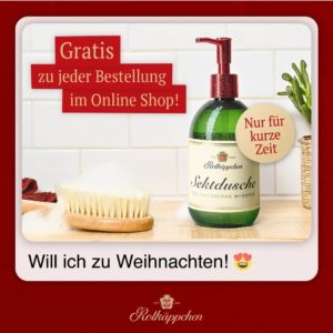 Gratis Sektdusche zu jeder Bestellung, Vsk leider 6,90 Euro