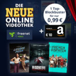 🍿 Aktuelle Blockbuster mit eff. Gewinn von 4€ schauen (dank 10€ Amazon-Gutschein) - freenet Video