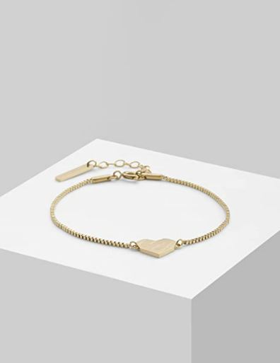 Liebeskind Berlin Damen Armband Mit Herzanhänger - Zarter Schmuck In IP Gold