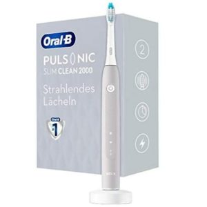 🦷 Oral-B Pulsonic Slim Clean 2000 Elektrische Schallzahnbürste in Grau für 33,99€ (statt 47€)