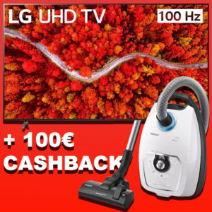 📺 LG 4K UHD-TV mit 86 Zoll (2,17m !) + 100€ Cashback + SIEMENS Staubsauger ab 1.389€ (statt 1.516€) - Modelle: 86UP80009LA / VSZ7442S