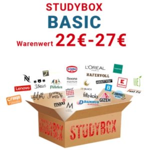 📦😍 STUDYBOX mit Warenwert von 22€ bis 27€ für nur einmalig 6,50€
