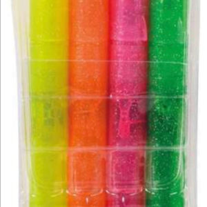 Eberhard Faber Textmarker mit Keilspitze, in Neon Farben mit Glitzer, 4er Etui für 2,99€ (Müller Abholung)
