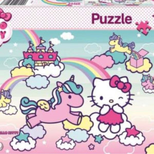 Schmidt :Hello Kitty, Kittys Einhorn, Glitzer-Puzzle(bücher)