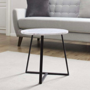 Couchtisch &#034;Silvia&#034;, Ø ca.45cm, Marmor Optik (mömax)