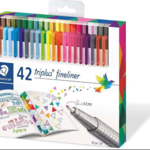 STAEDTLER Fineliner triplus, dreikant, Set mit 42 brillanten Farben für 9,99€ (Müller Abholung)