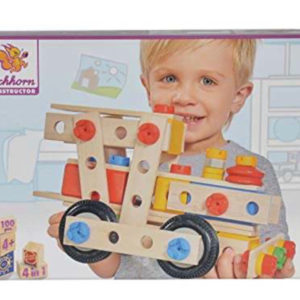 Eichhorn - Constructor große Lok, 100-tlg., Holz-Konstruktions-Set, 4 verschiedene Modellvarianten baubar für 6,18€ (Amazon Prime)
