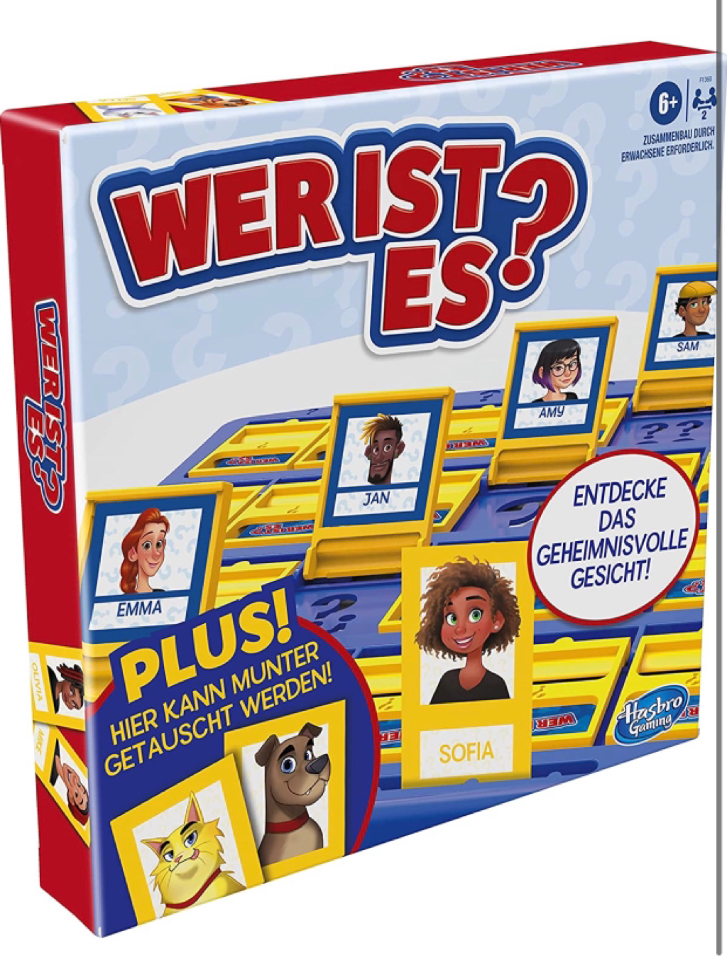 Wer ist es? Brettspiel mit Personen und Tieren( Prime)