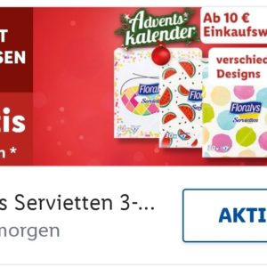 Gratis Servietten bei Lidl ab 10 € Einkauf