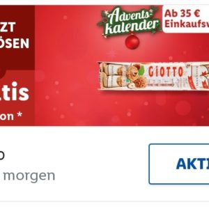 Gratis Giotto bei Lidl ab Einkauf von 35 €