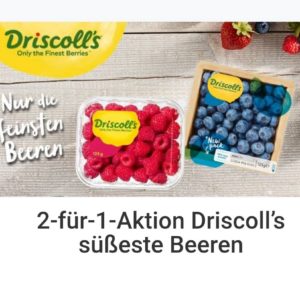 Driscoll&#039;s Beeren für effektiv 50 Cent pro Packung bei Kaufland
