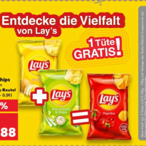 Kaufland: Lay&#039;s günstig (0,59€ je Tüte beim Kauf von 3 Stück) ab 16.12.21
