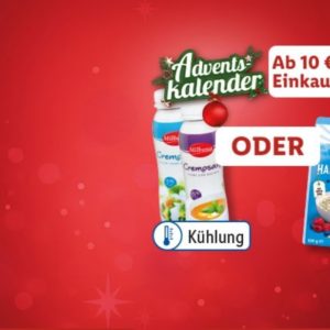Gratis milbona cremosano oder Haferflocken bei Lidl ab 10 € Einkauf