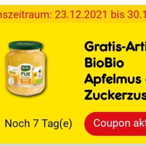 Gratis Apfelmus bei Netto