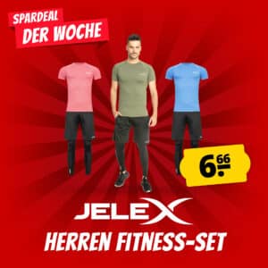 3-teiliges JELEX Sportinator Herren Fitness-Set für 6,66€ zzgl. Versand
